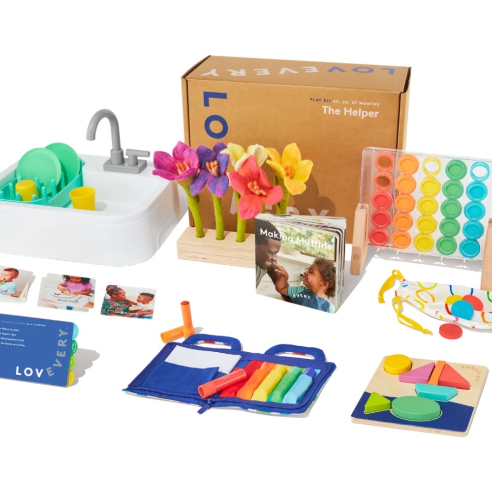 LOVEVERY The Helper Play Kit -  Months 25, 26, 27. LIKE NEW